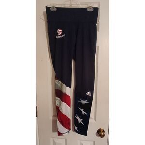 Adidas Women Medium USA Volleyball Pants Workout Leggings